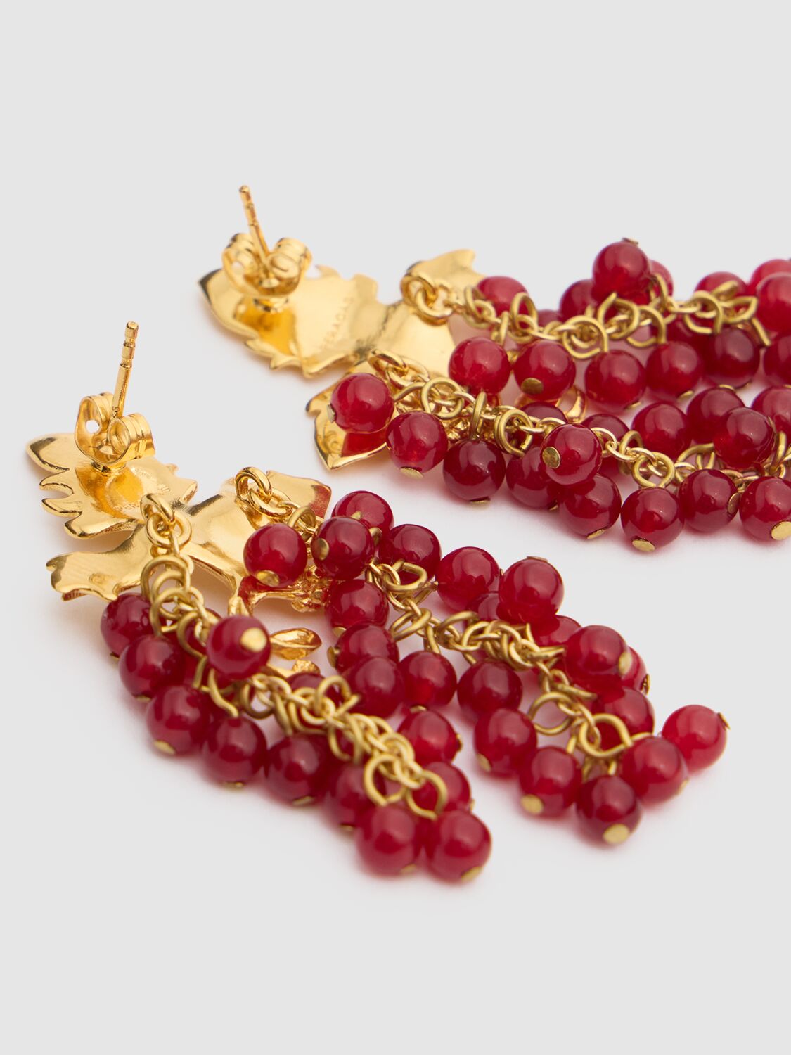 Peracas Mini Adile Drop Earrings In Red