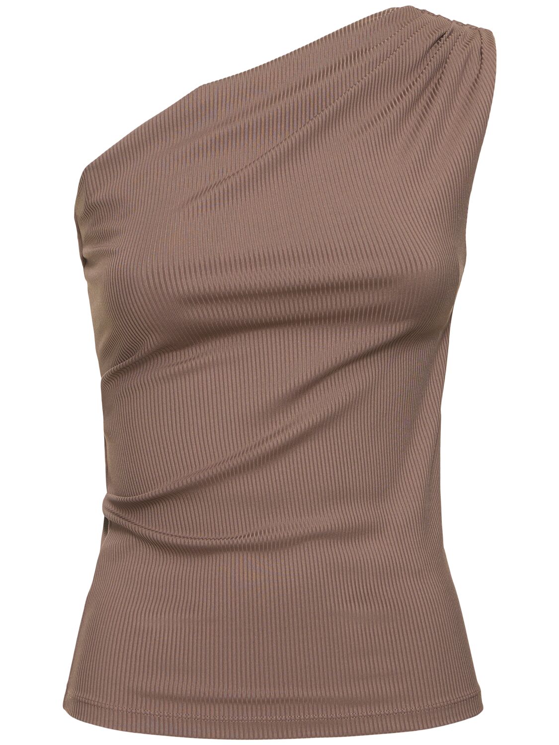 Anine Bing Camila Jersey Top In Brown