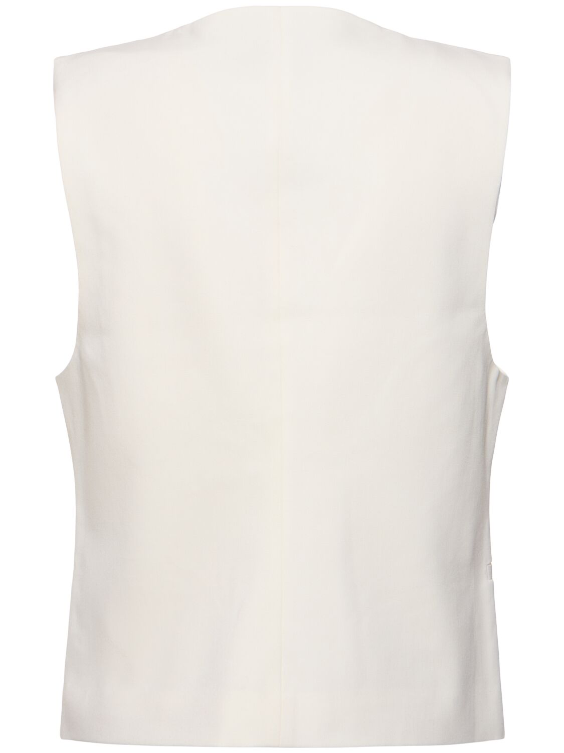 Shop St.agni Rouleau Stretch Wool Vest In White