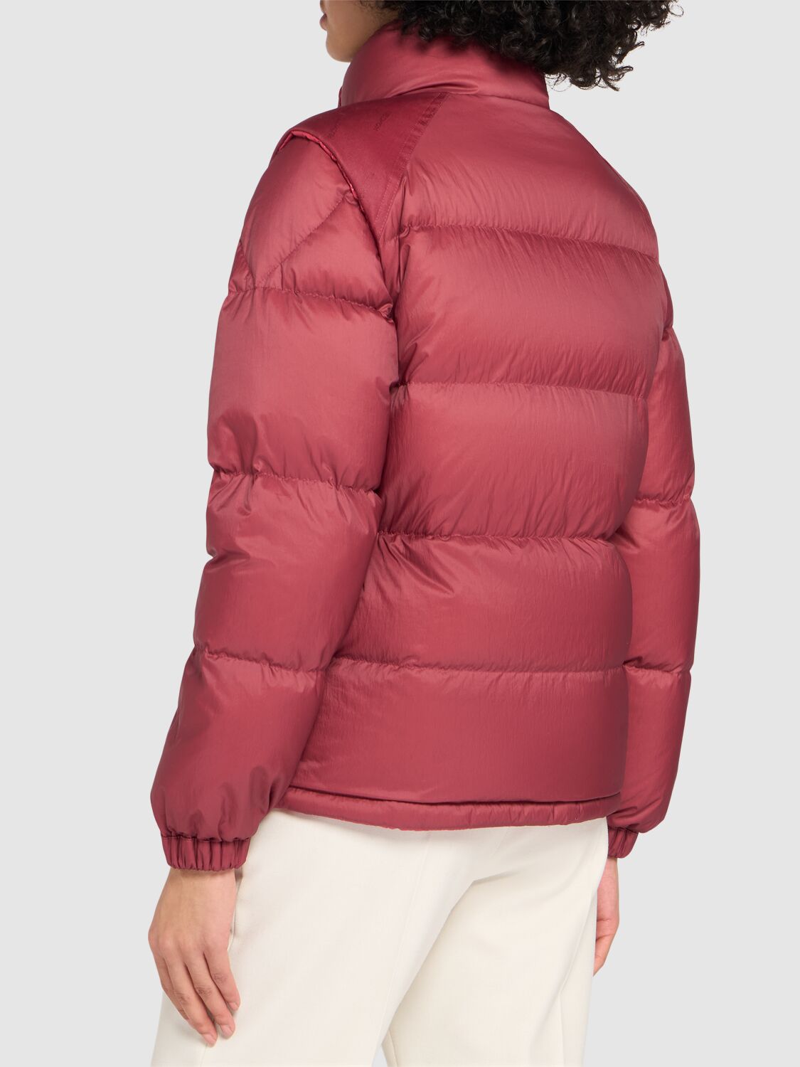 Shop Moncler Re-icons Verone Down Jacket In Bordeaux