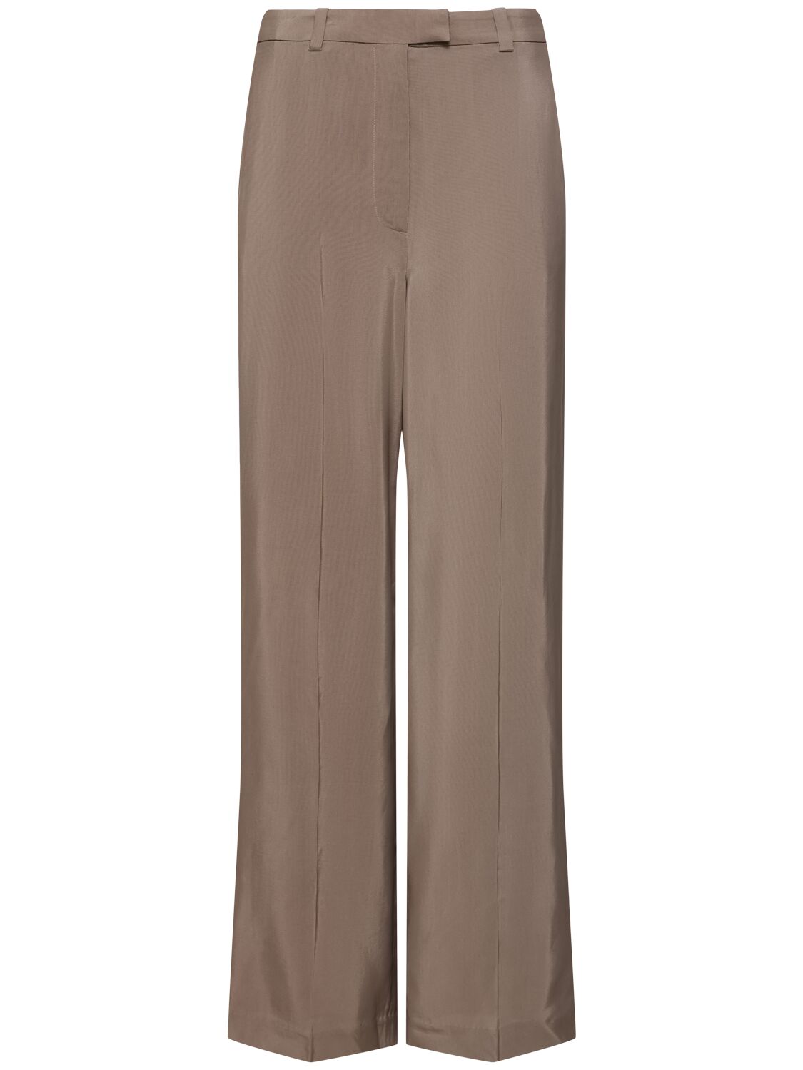 Anine Bing Dolan Viscose Pants In Taupe