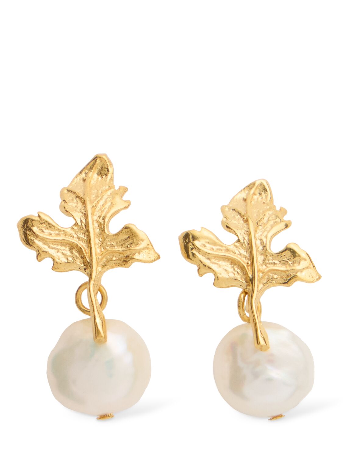 Peracas Gloria Pearl Drop Earrings In Ivory