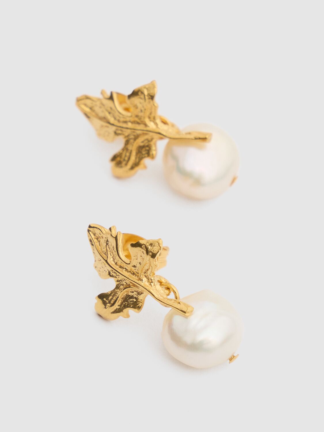 Shop Peracas Gloria Pearl Drop Earrings In Ivory