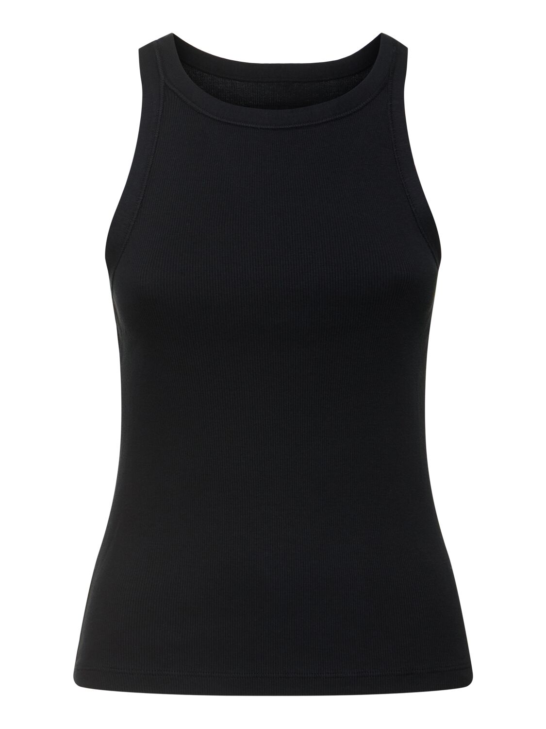 Nili Lotan Jennifer Ribbed Cotton Tank Top In Black