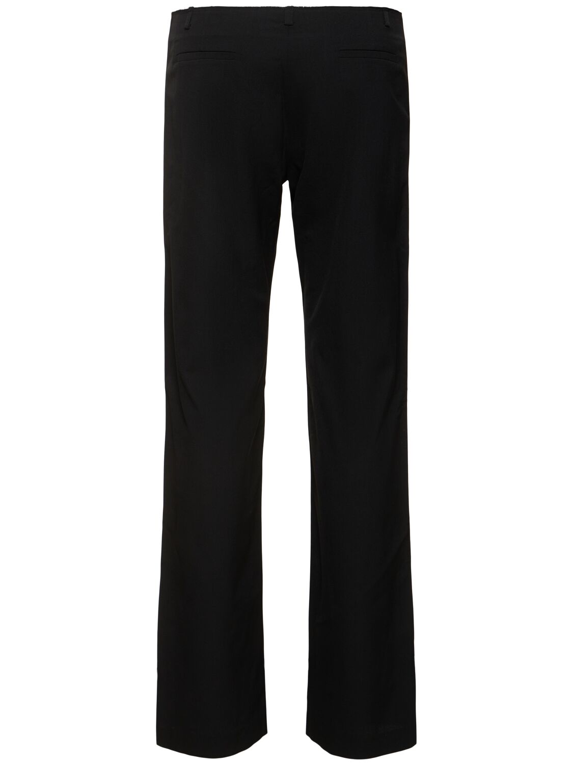 Shop St.agni Raw Edge Pants In Black