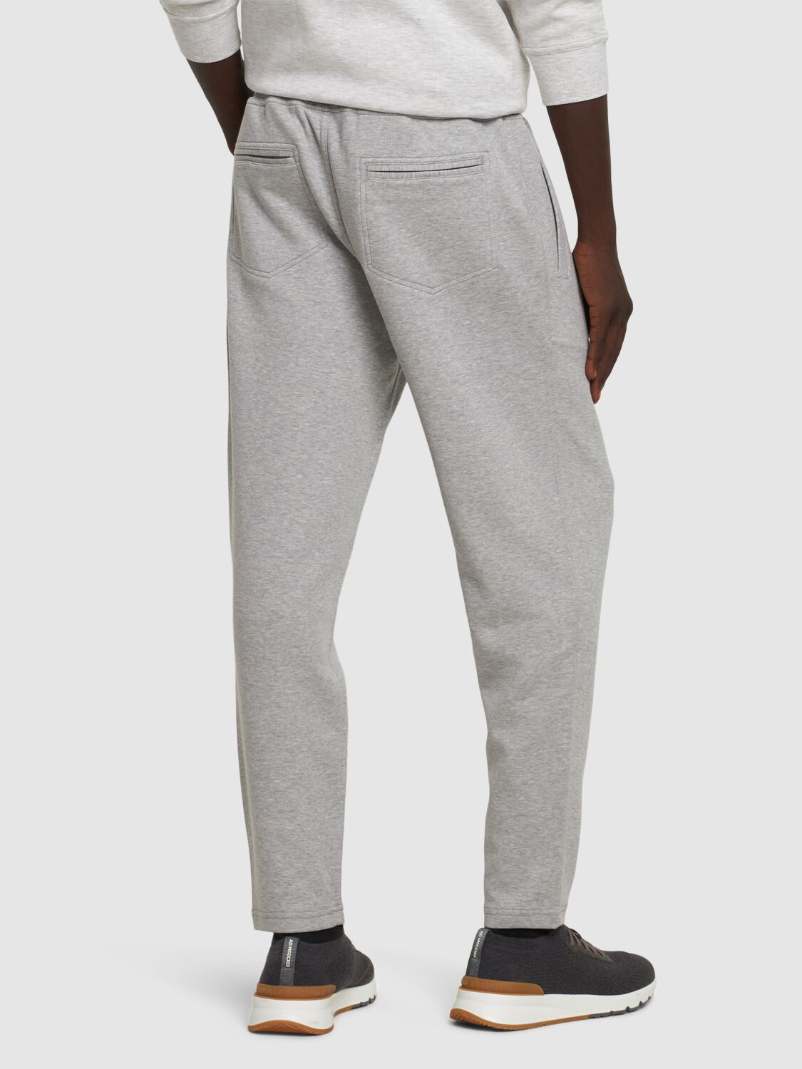 Shop Brunello Cucinelli Leisure Sweatpants In Grey