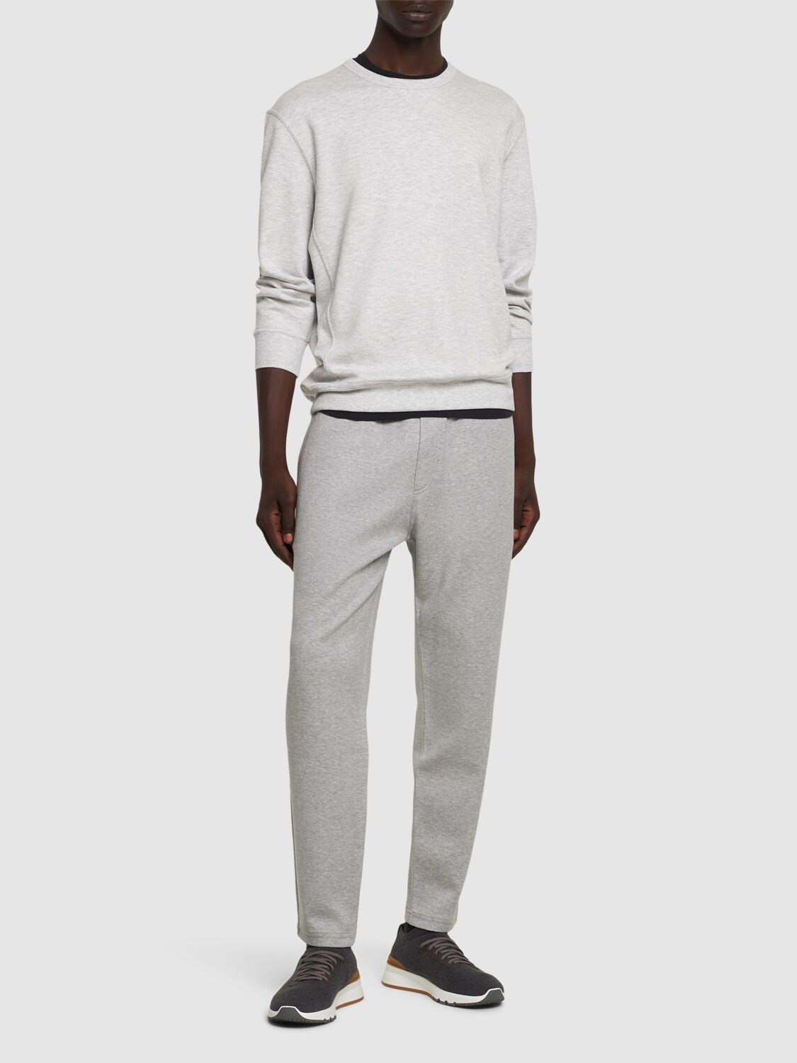 Shop Brunello Cucinelli Leisure Sweatpants In Grey