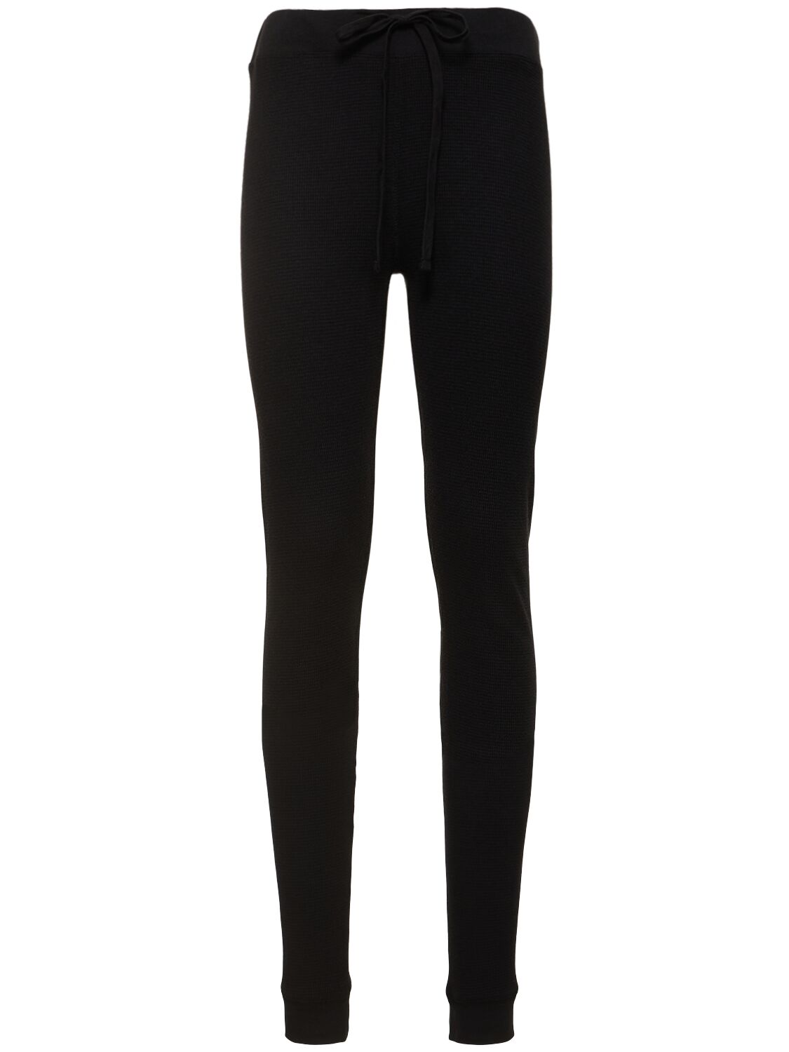 Éterne Thermal Jersey Drawstring Pants In Black