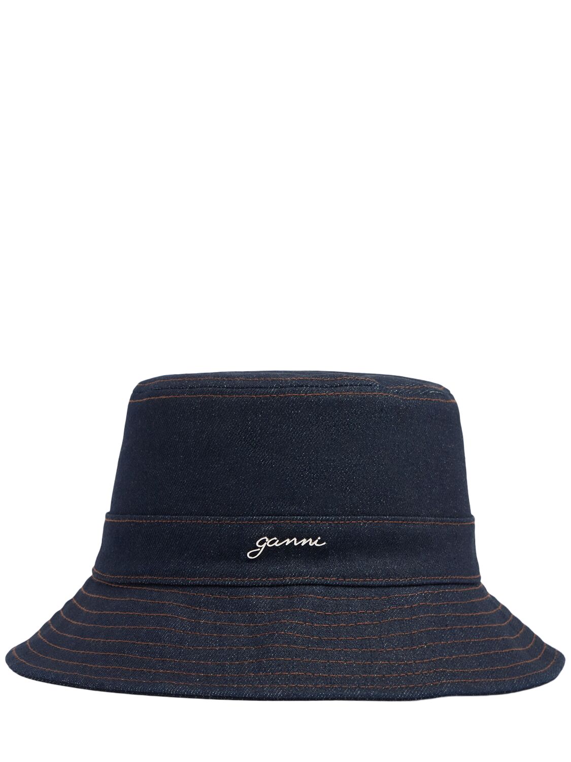 Ganni Signature Recycled Denim Bucket Hat