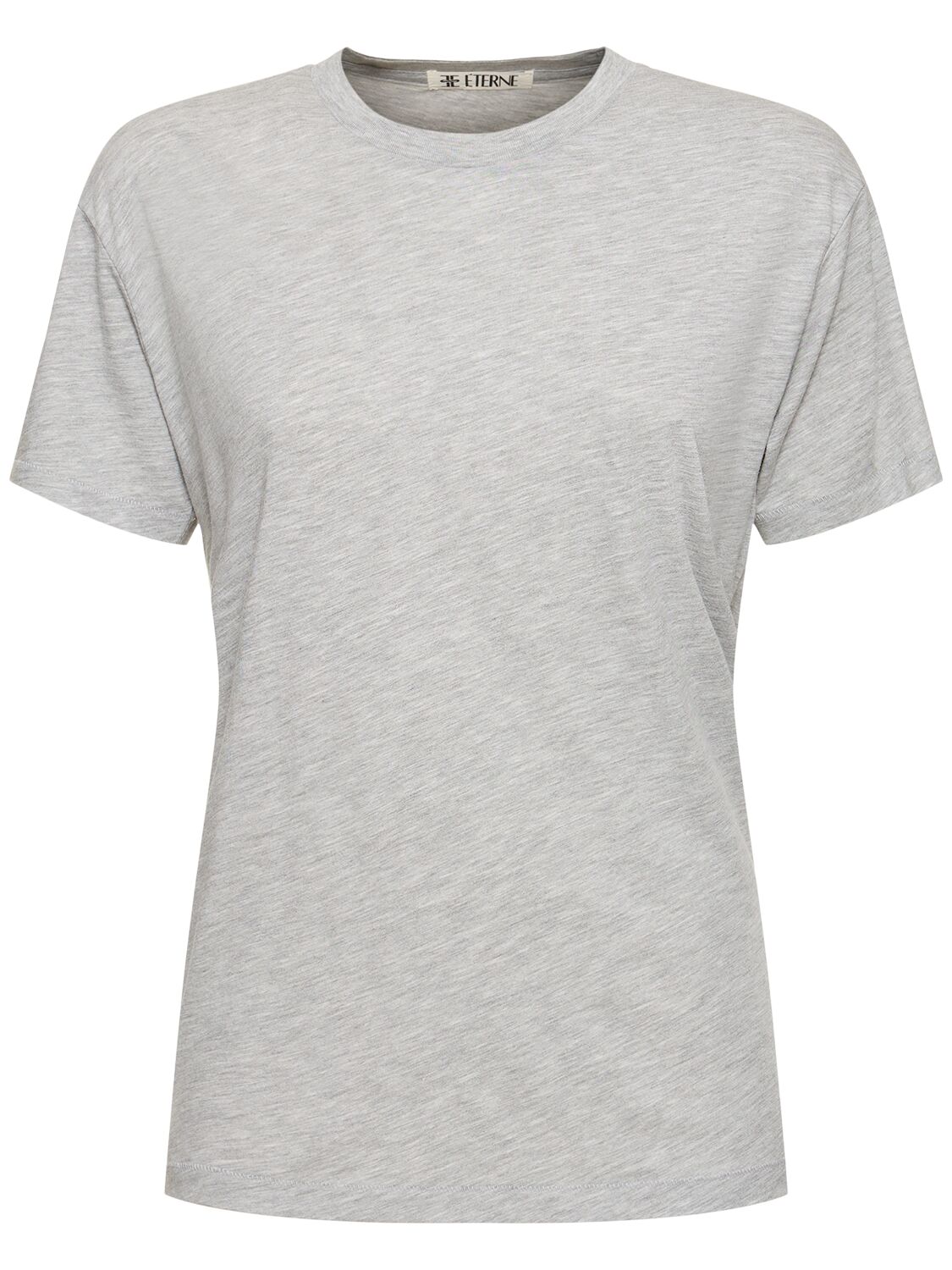 Éterne Short Sleeve Cotton T-shirt In Gray