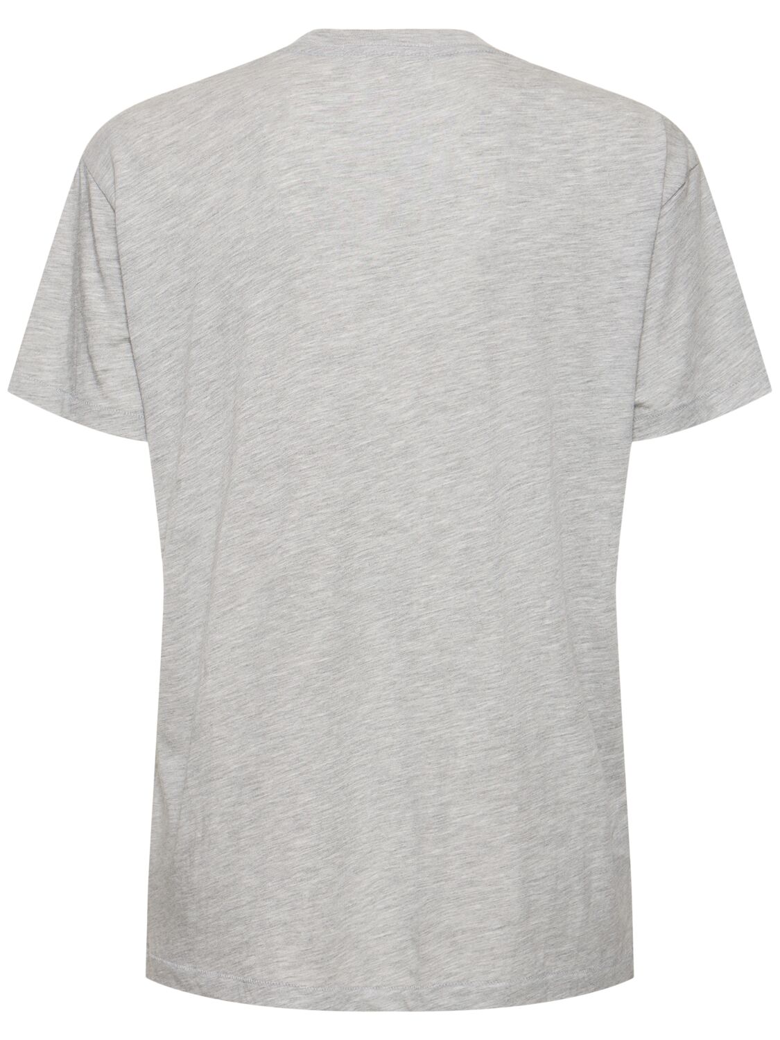 Shop Éterne Short Sleeve Cotton T-shirt In Grey