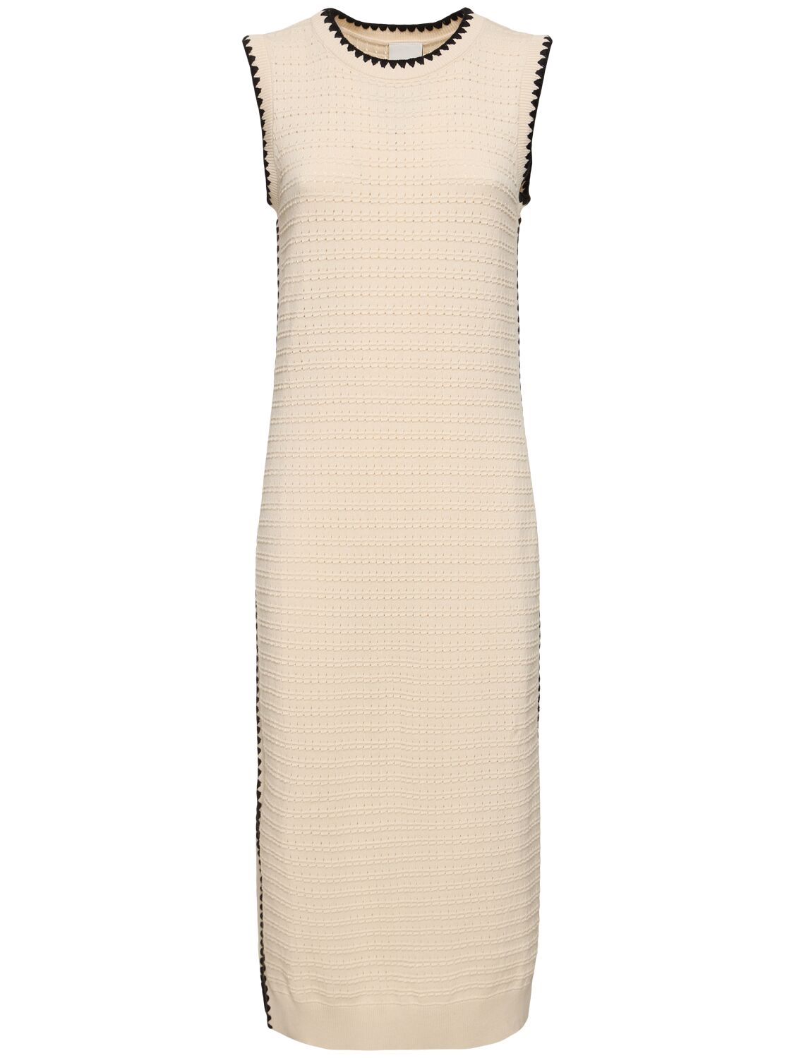 Shop Varley Cotton Midi Tank Dress In Birch