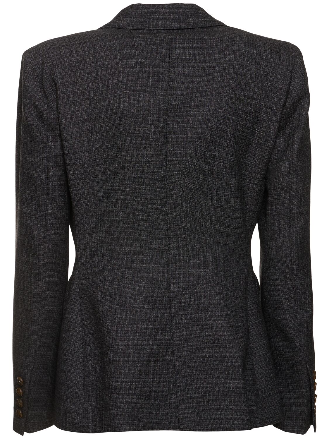 Shop Blazé Milano Hunley Charmer Double Breast Wool Jacket In Black/white