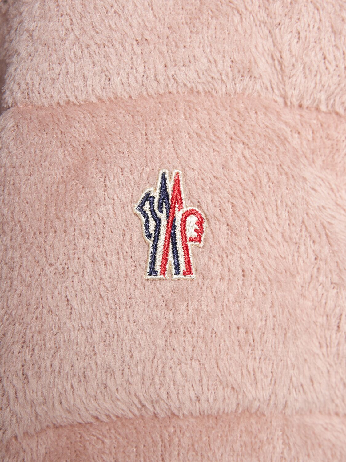 Shop Moncler Ayse Tech Down Jacket In Beige