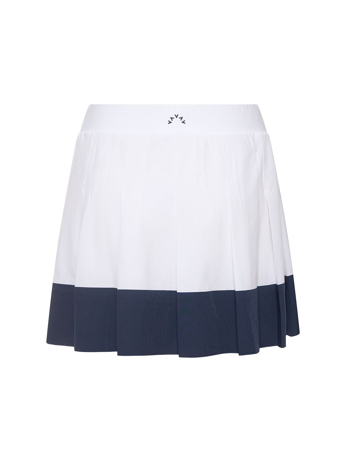 Shop Varley Club Chase High Rise Skort In White/blue Nigh