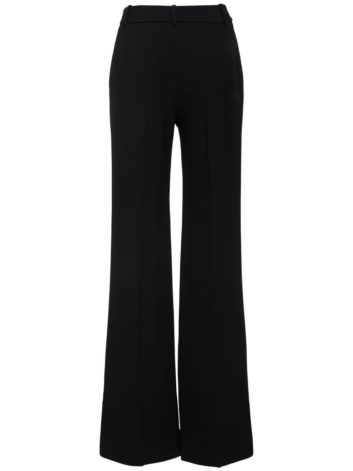 Shop Ermanno Scervino Straight Viscose Blend Pants In Black