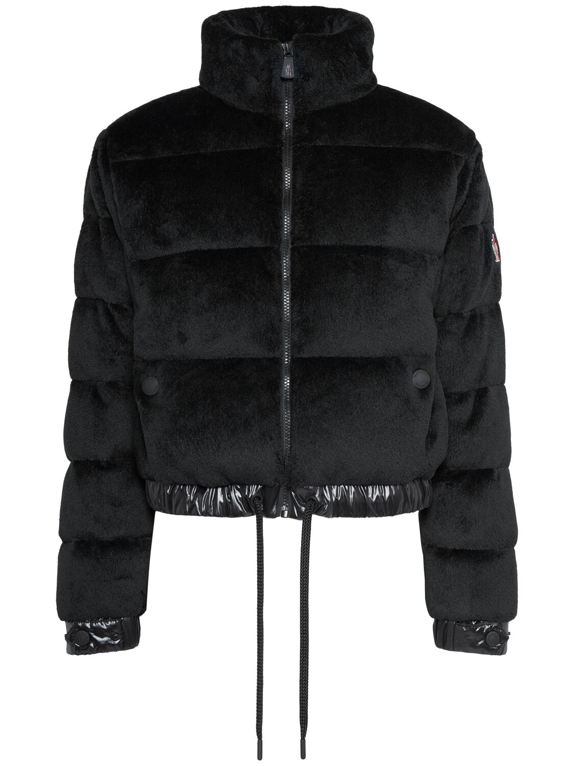 Moncler Ayse Tech Down Jacket In Black