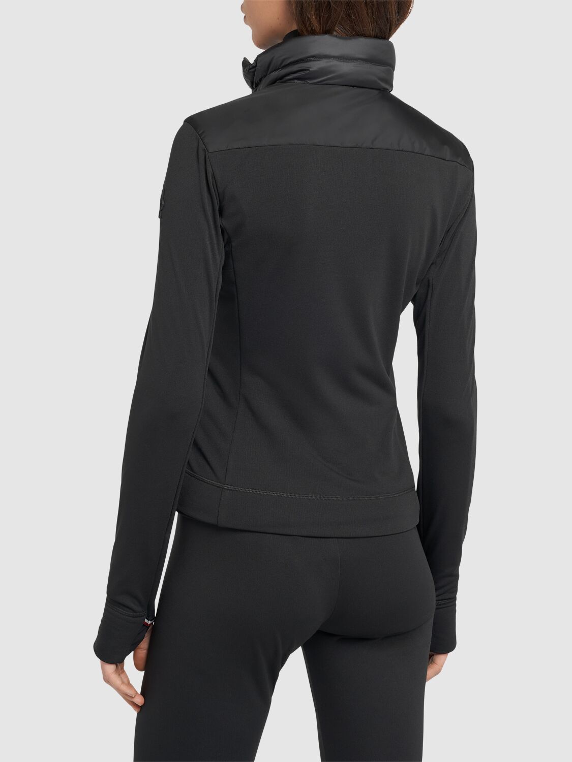 MONCLER PADDED POLARTEC ZIP-UP SWEATSHIRT 