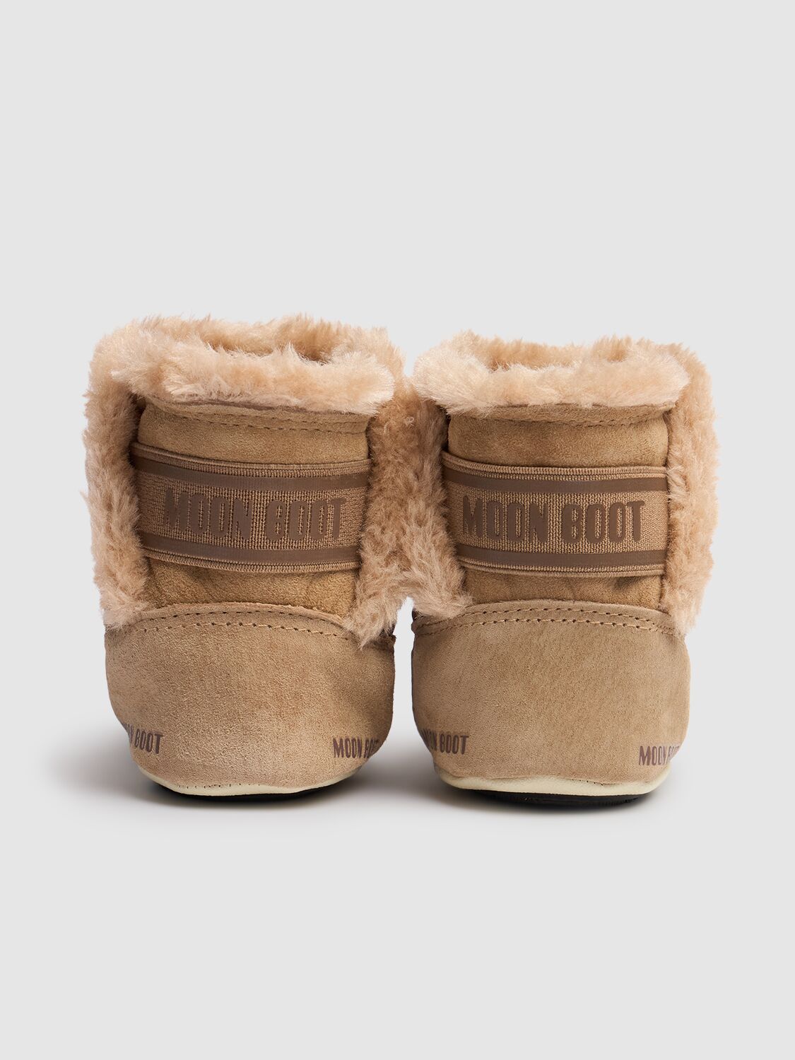 Shop Moon Boot Suede Pre-walker Boots In Light Brown