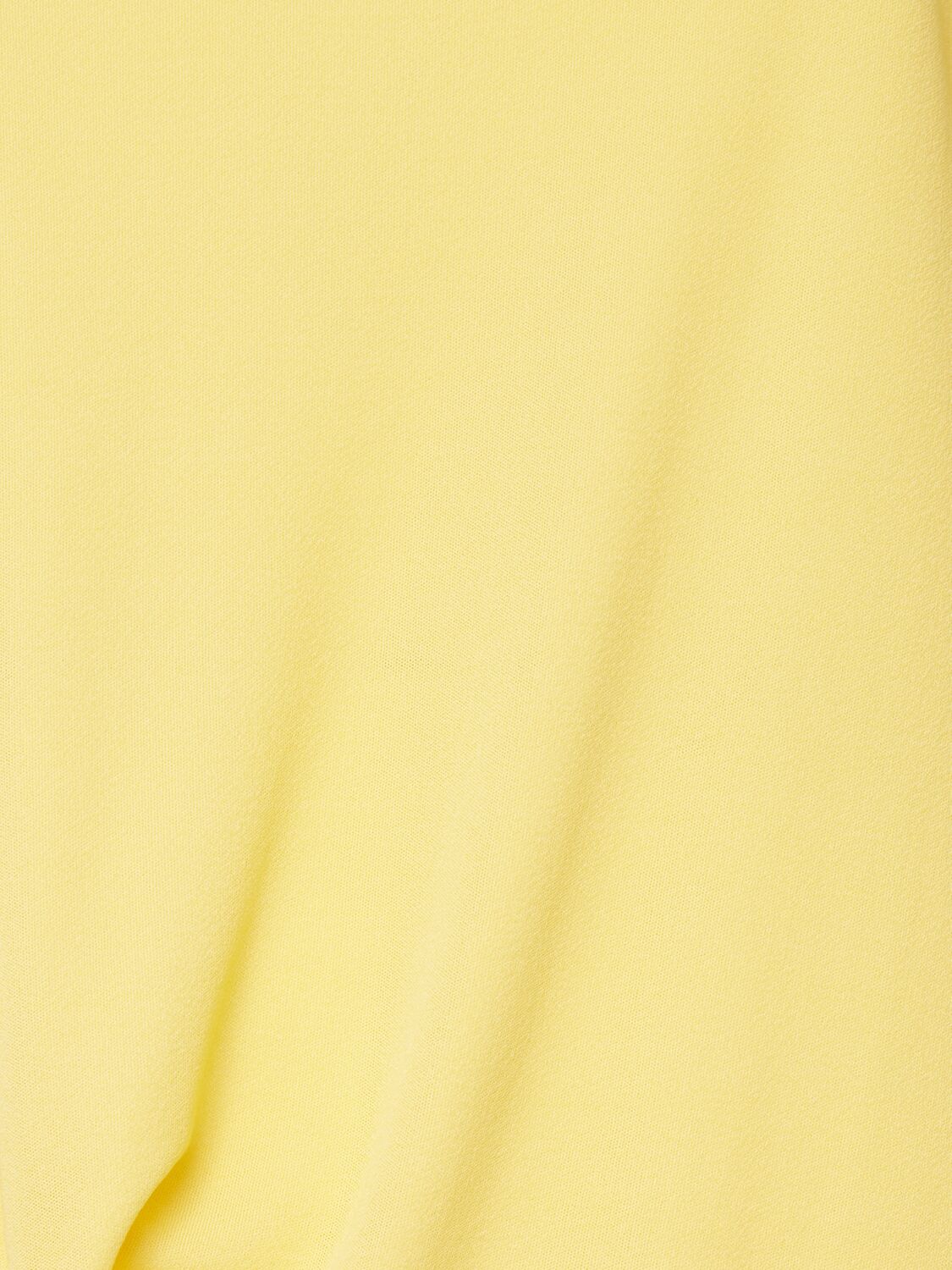 Jacquemus Draped Sleeveless Asymmetric Lightweight Top In 黄色