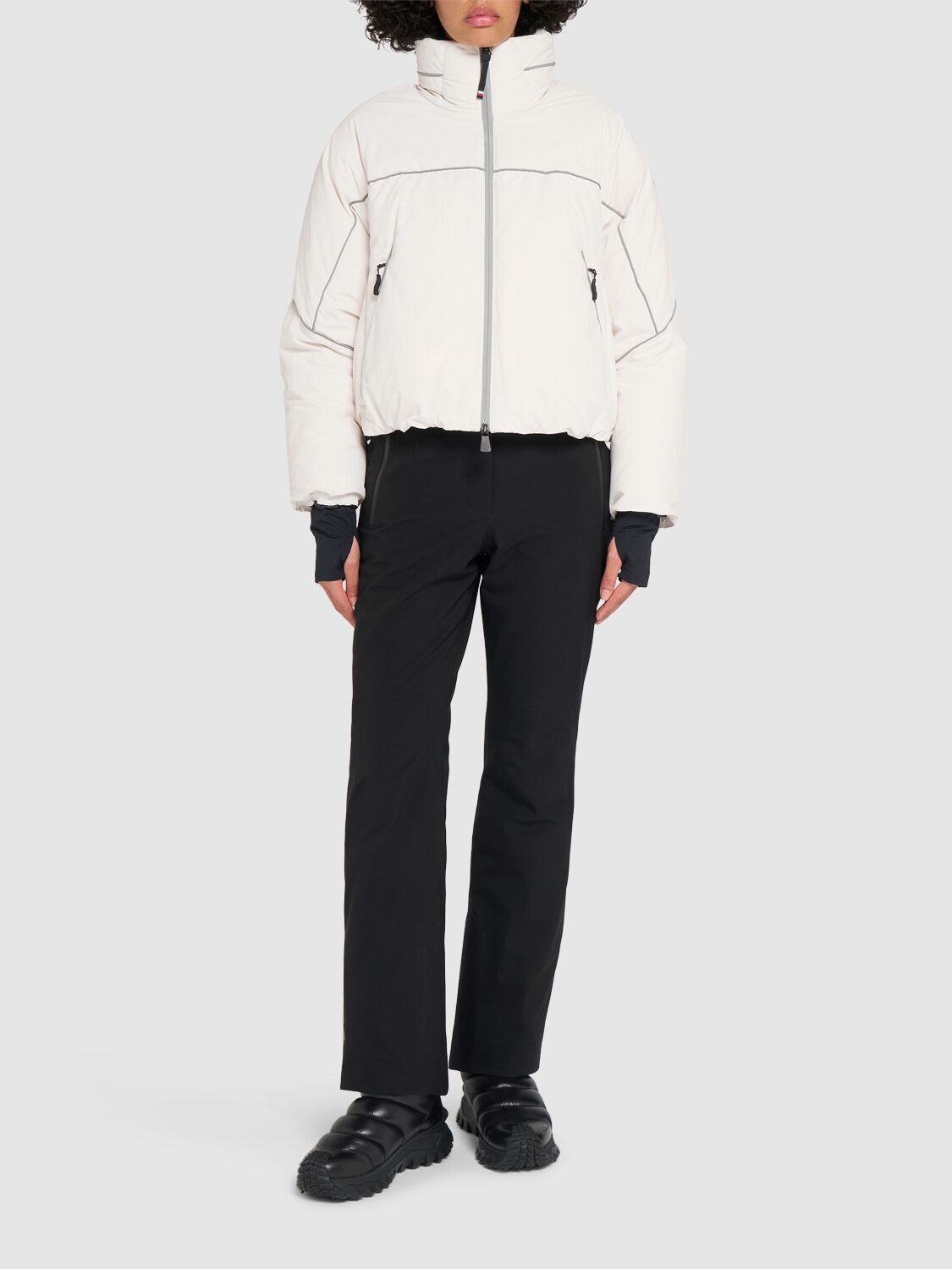 Shop Moncler Klais Tech Down Jacket In White