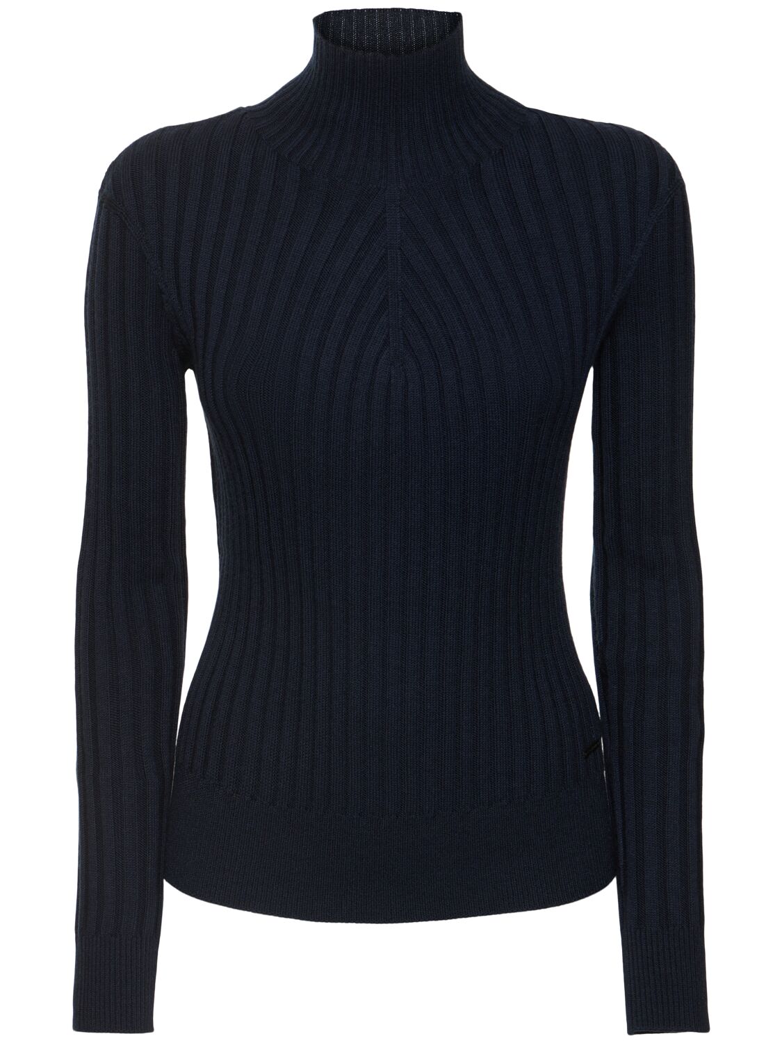 Alphatauri Foras Turtleneck Knit Sweater In Blue