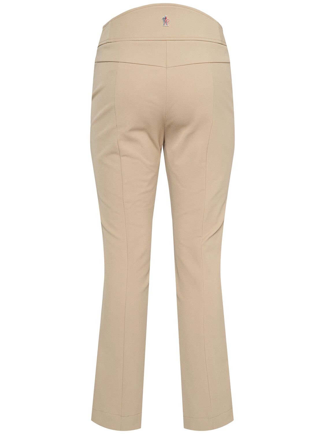 Shop Moncler Stretch Tech Twill Pants In Beige