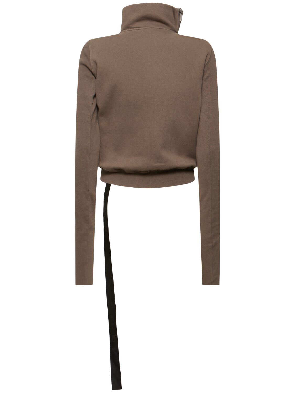 Shop Rick Owens Drkshdw Mountain Jersey Turtleneck Sweatshirt In Dust Grey