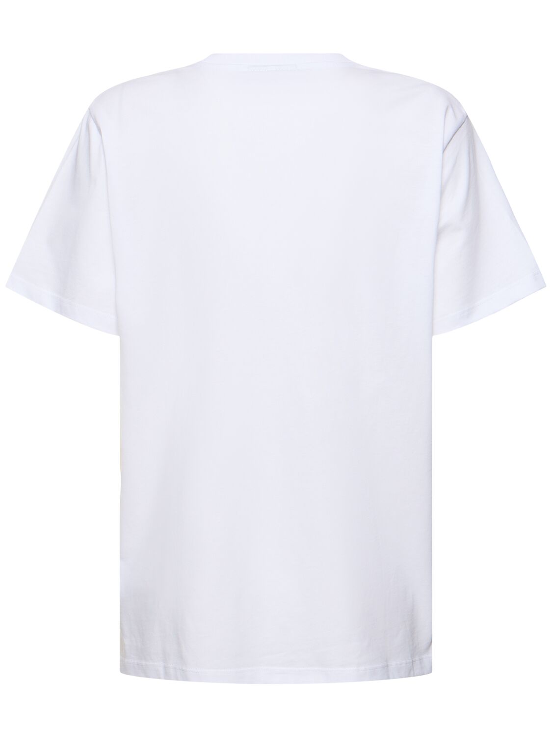 Shop Ganni Cherry Print Organic Cotton T-shirt In White