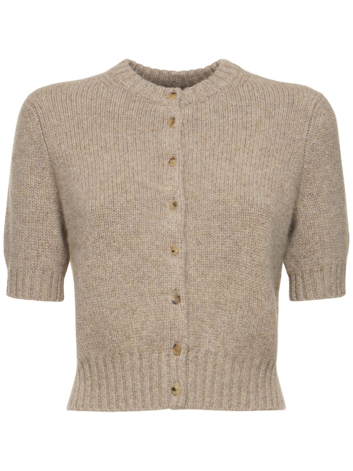 Khaite Nora Cashmere Cardigan In Beige