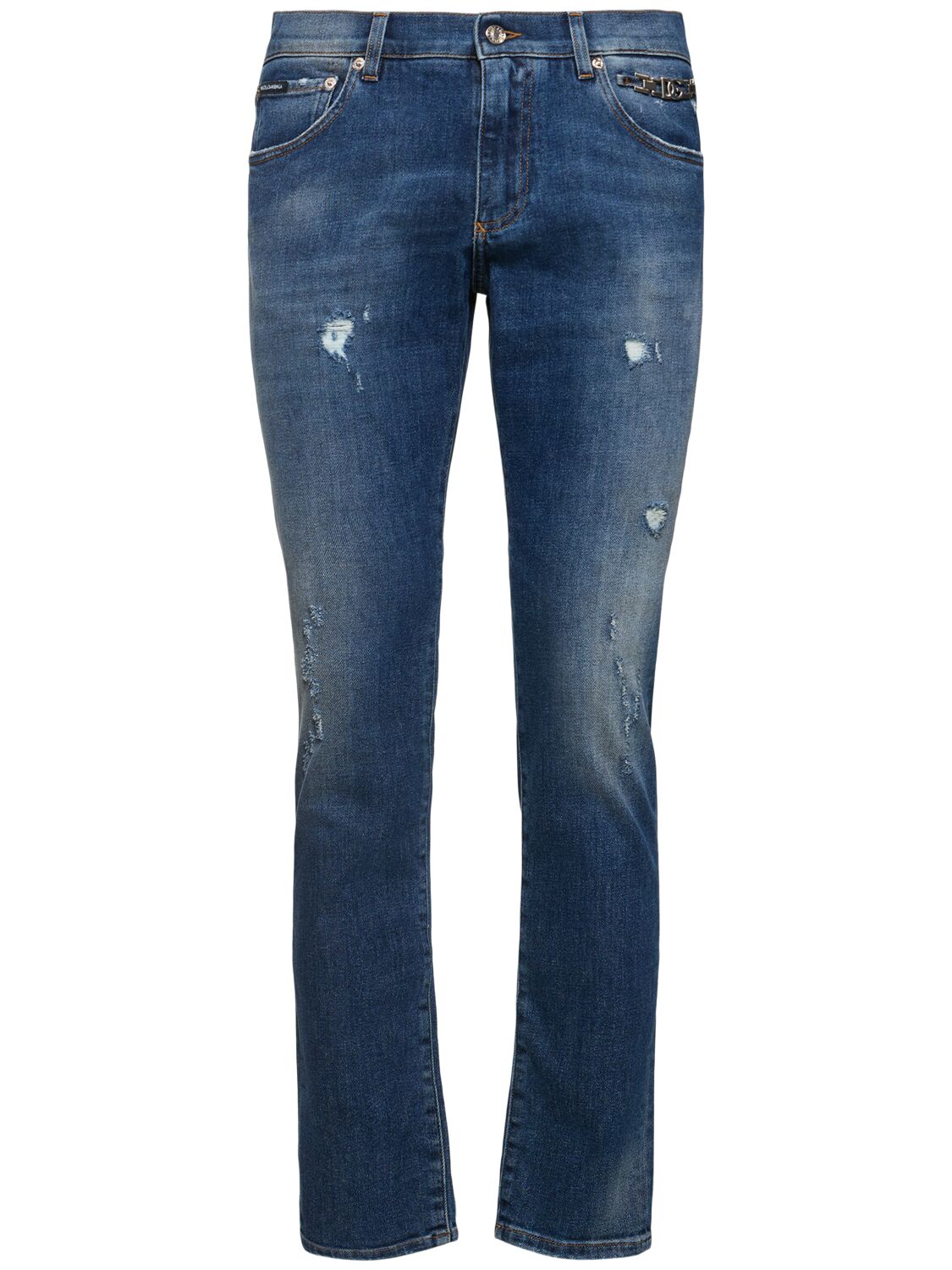 Dolce & Gabbana Slim Fit Denim Jeans In Blue