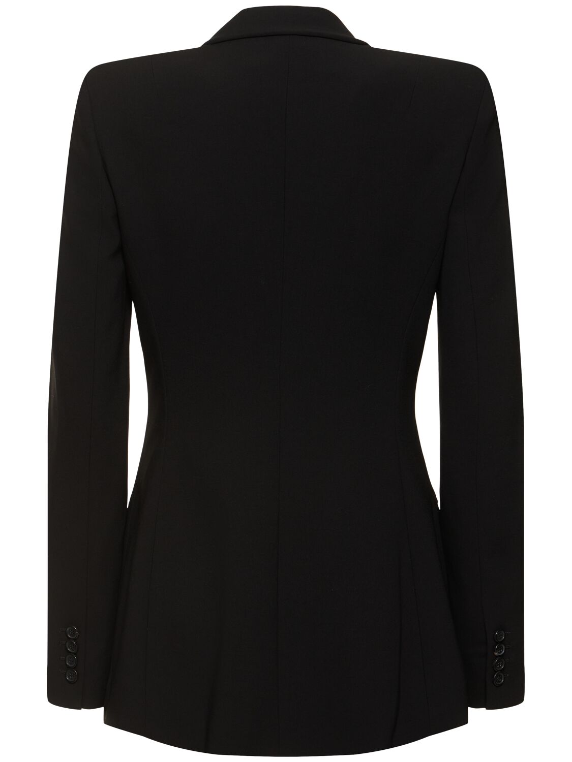 Michael Kors Georgina Double Breast Serge Jacket In Black