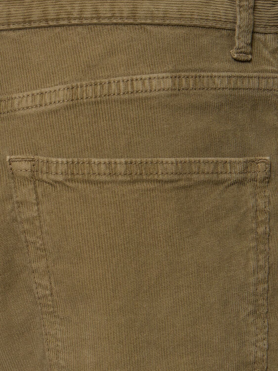 The Row Eglitta Stretch Corduory Wide Leg Pants In Khaki