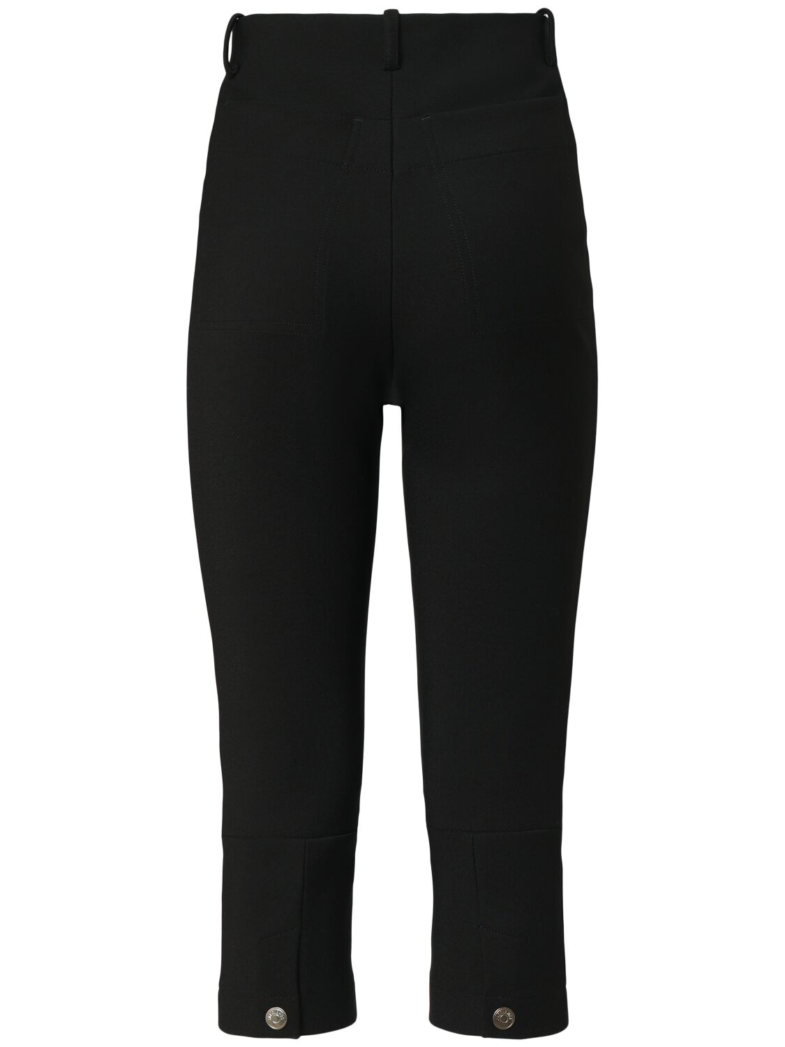Jacquemus Tailored Black Trousers With Cropped Length In 黑色