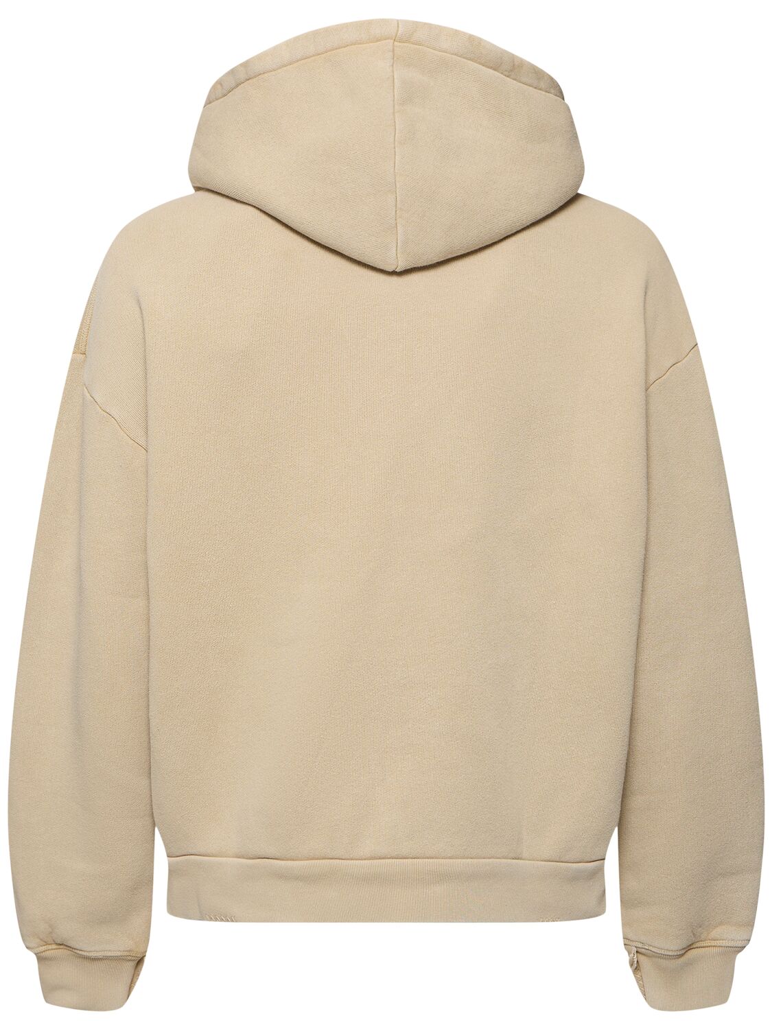 Shop Axel Arigato Element Distressed Cotton Hoodie In Camel