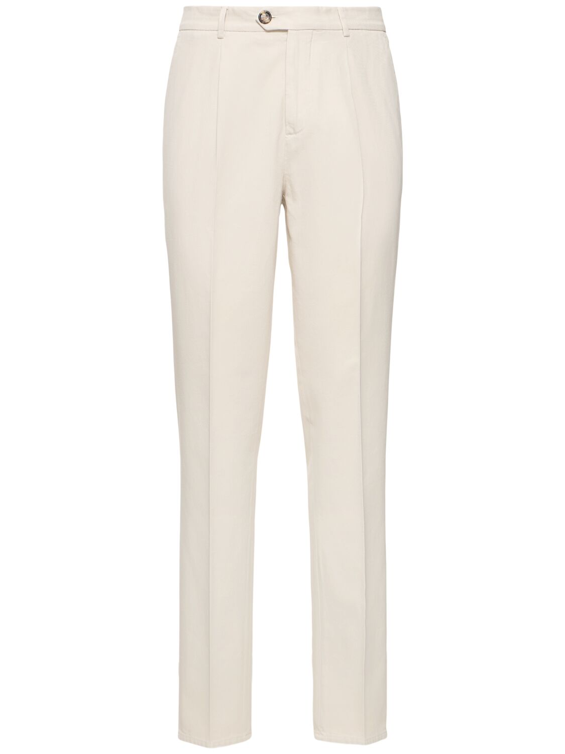 Pantalon Droit En Gabardine De Coton - BRUNELLO CUCINELLI - Modalova