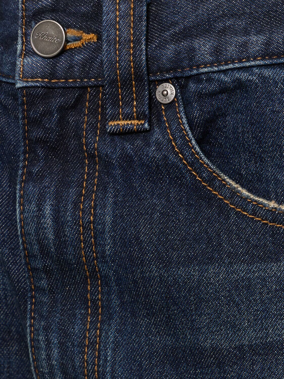 KHAITE BONNIE HIGH RISE STRAIGHT JEANS 