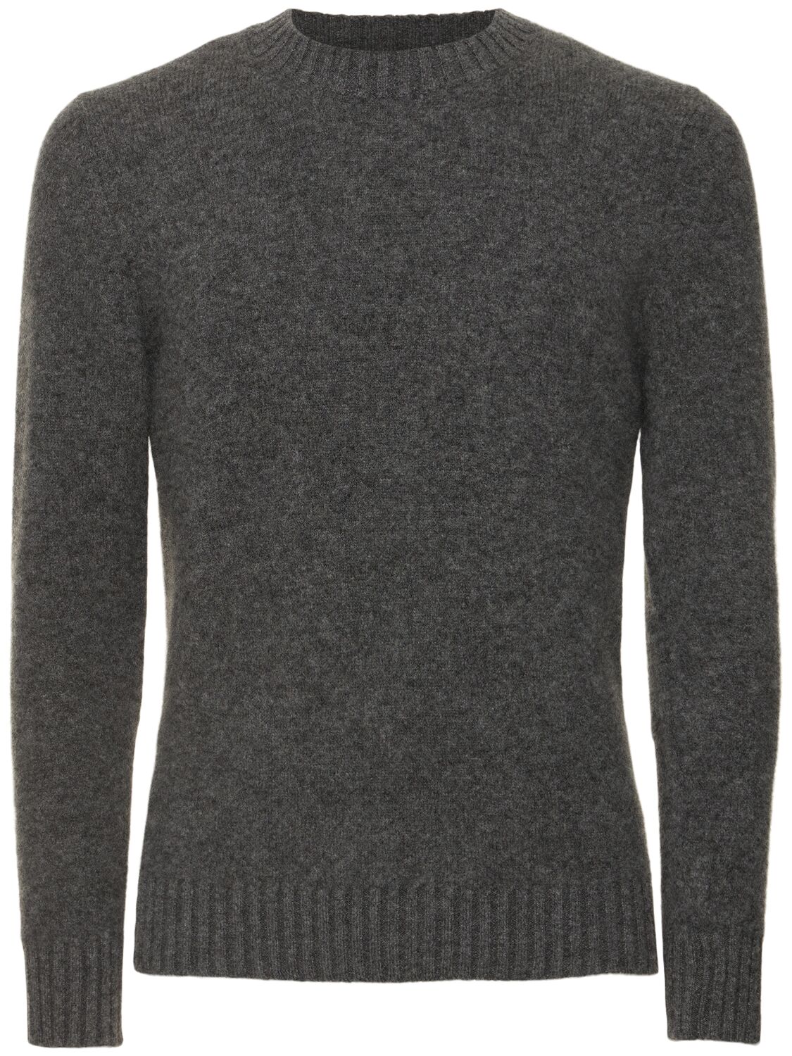 Piacenza Cashmere Cashmere Blend Knit Sweater In Dark Grey