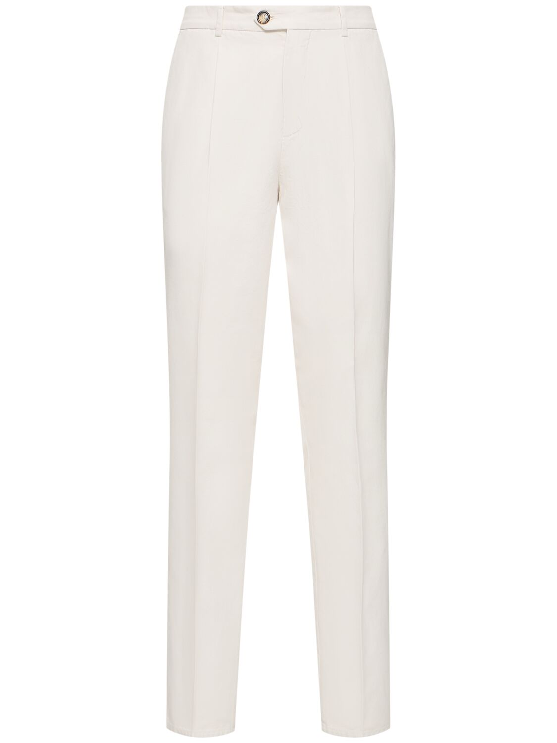 Pantalon Droit En Gabardine De Coton - BRUNELLO CUCINELLI - Modalova