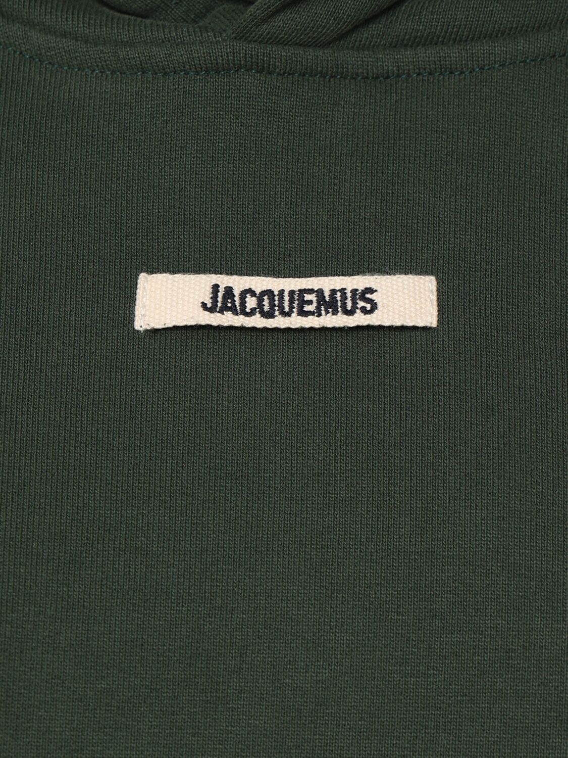 Jacquemus Logoed Hoodie In 深绿色