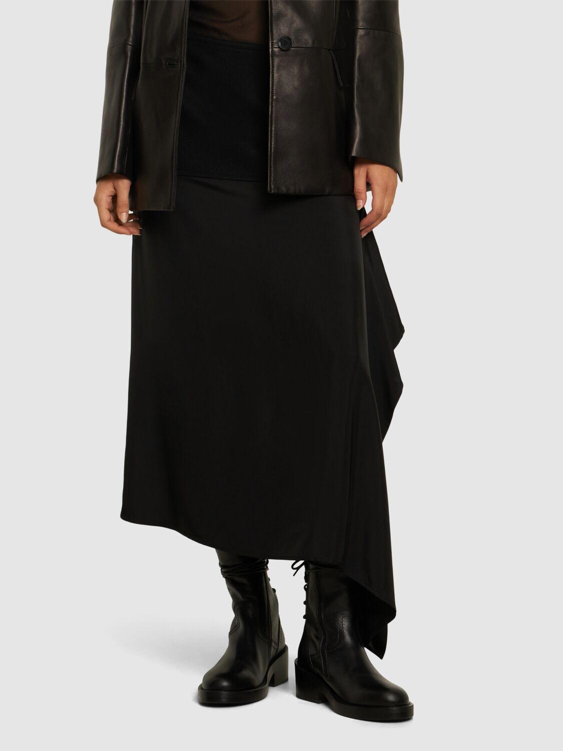 ANN DEMEULEMEESTER 60MM HENRICA LEATHER ANKLE BOOTS 