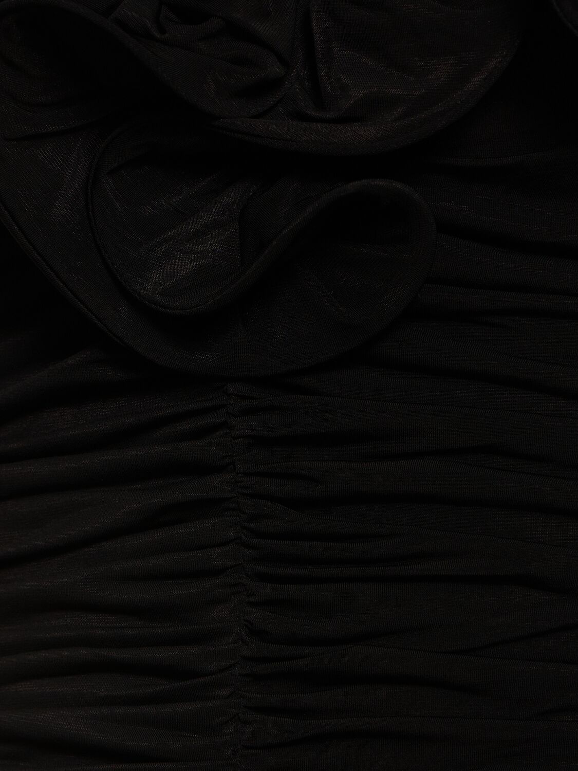 Magda Butrym Dress In Black Polyamide Polyester In Black