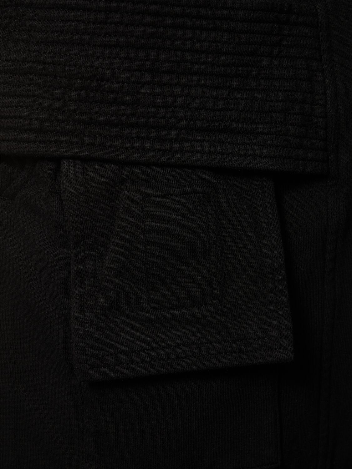 Shop Rick Owens Drkshdw Creatch Cotton Drawstring Cargo Pants In Black