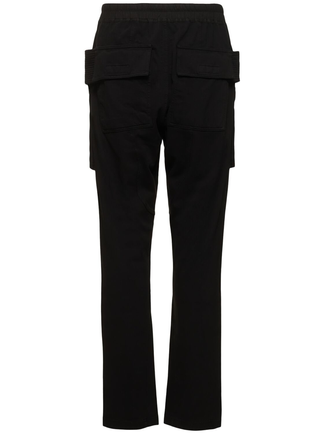 Shop Rick Owens Drkshdw Creatch Cotton Drawstring Cargo Pants In Black