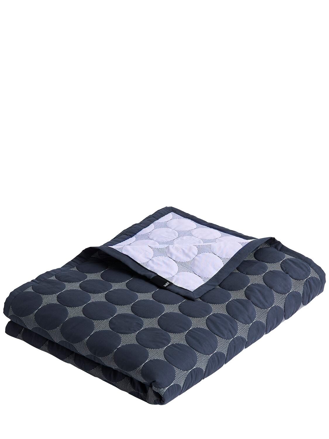 Hay Mega Dot Organic Cotton Quilt In Blue