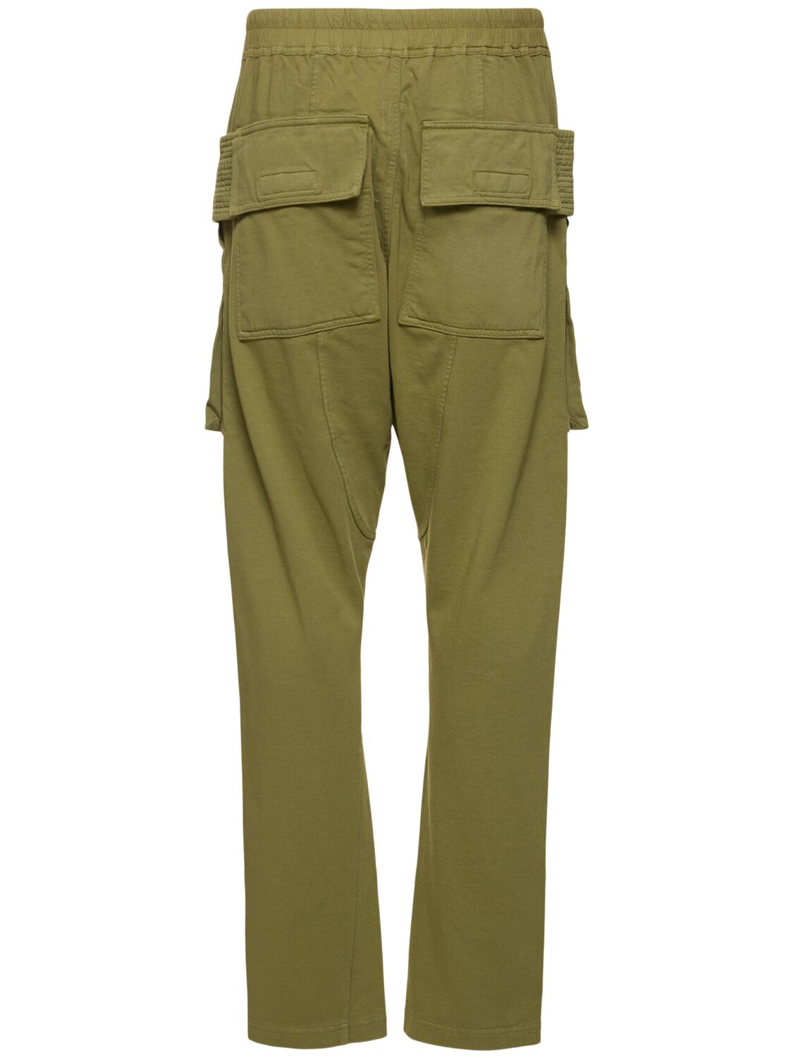 Shop Rick Owens Drkshdw Creatch Cotton Drawstring Cargo Pants In Sage