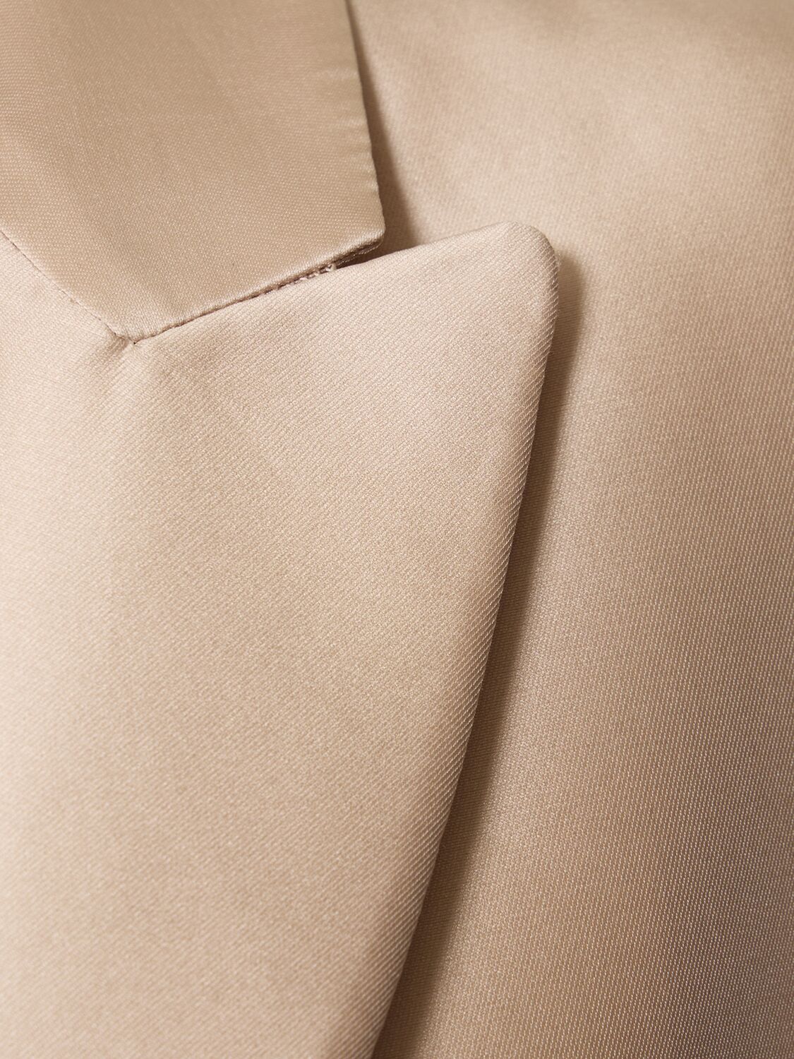 Shop Alberta Ferretti Mikado Single Breast Blazer In Ivory