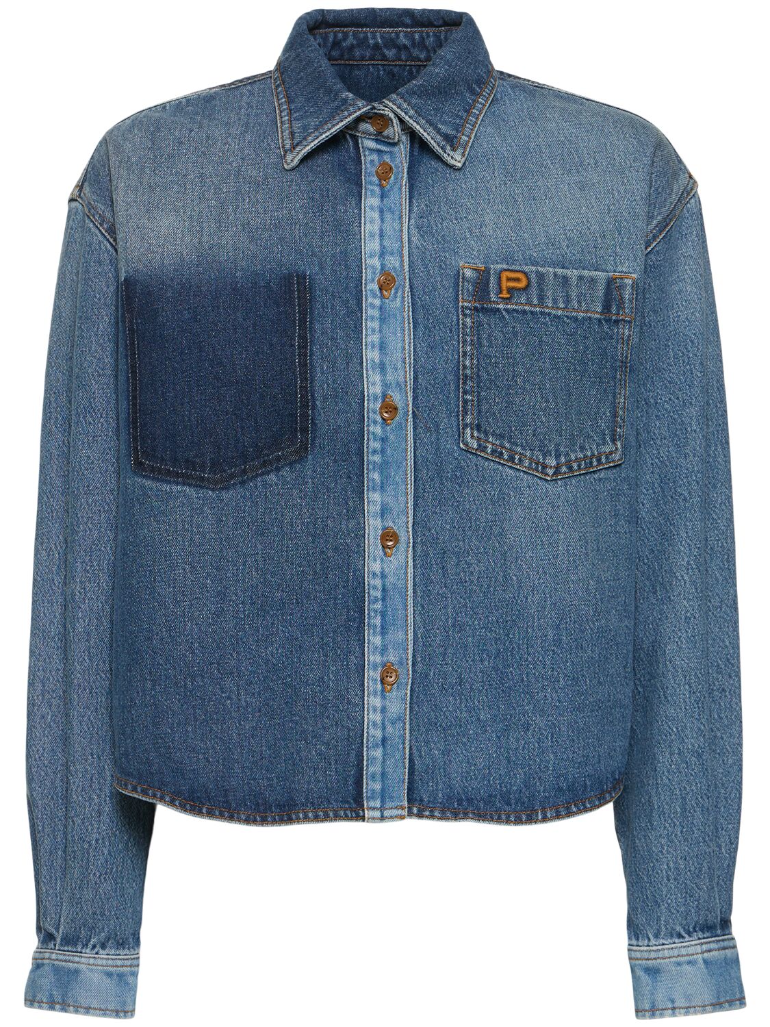 Patchwork Denim Shirt