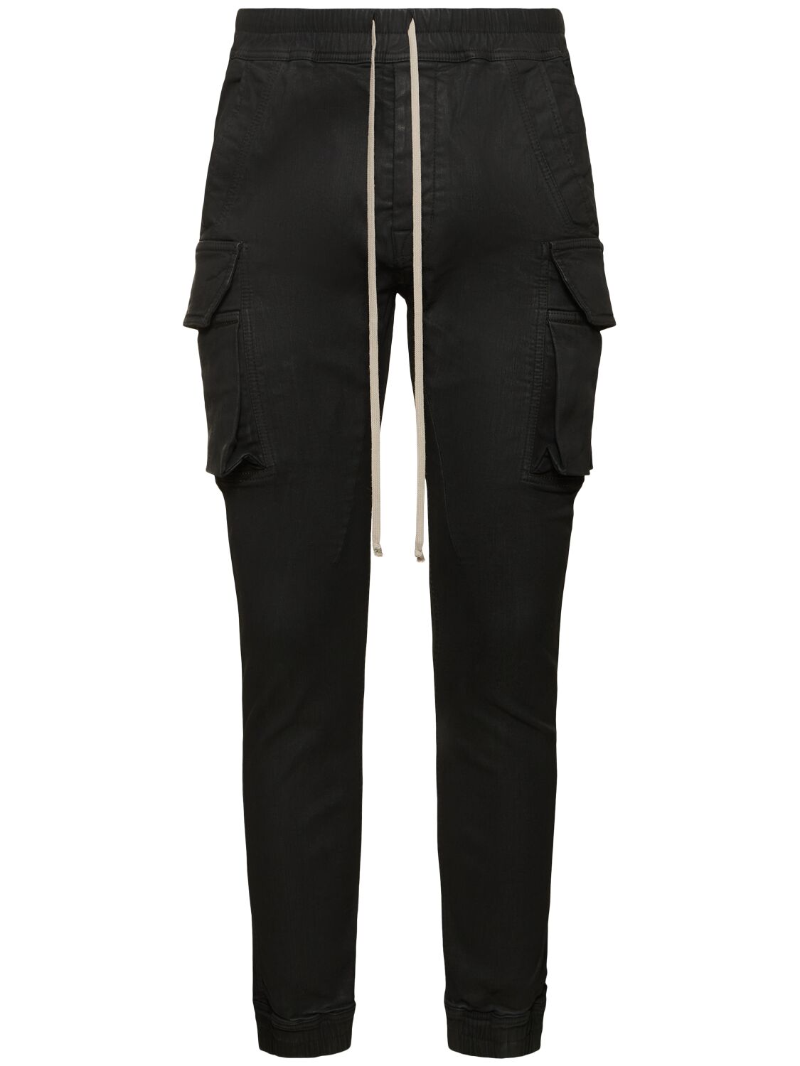 Shop Rick Owens Drkshdw Mastodon Cut Waxed Denim Pants In Black