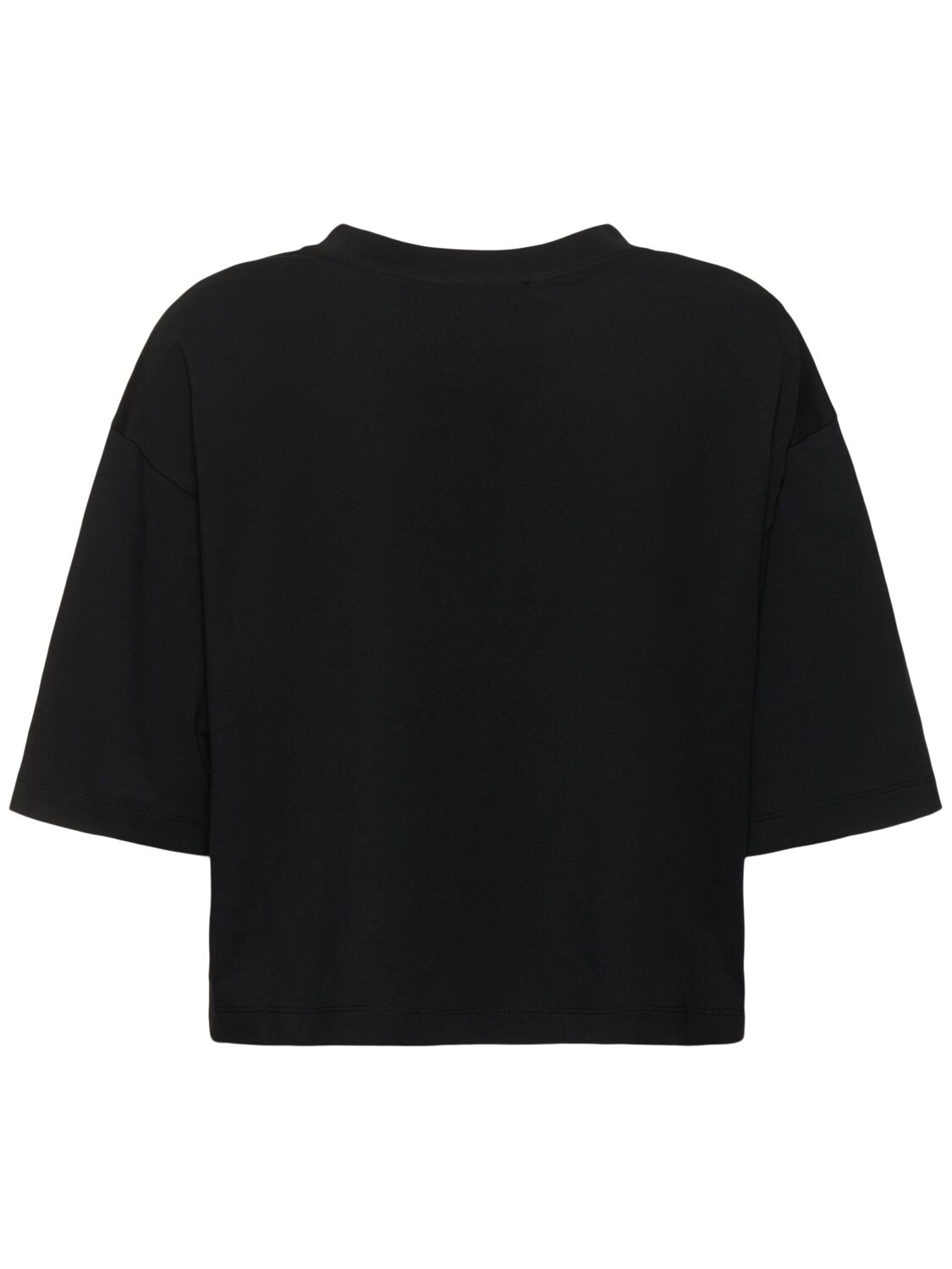 Shop Marni Printed Logo Cotton Jersey T-shirt In Black